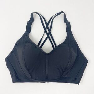 Victoria’s Secret Corset Style Ribbed Black Women's Sports Bra